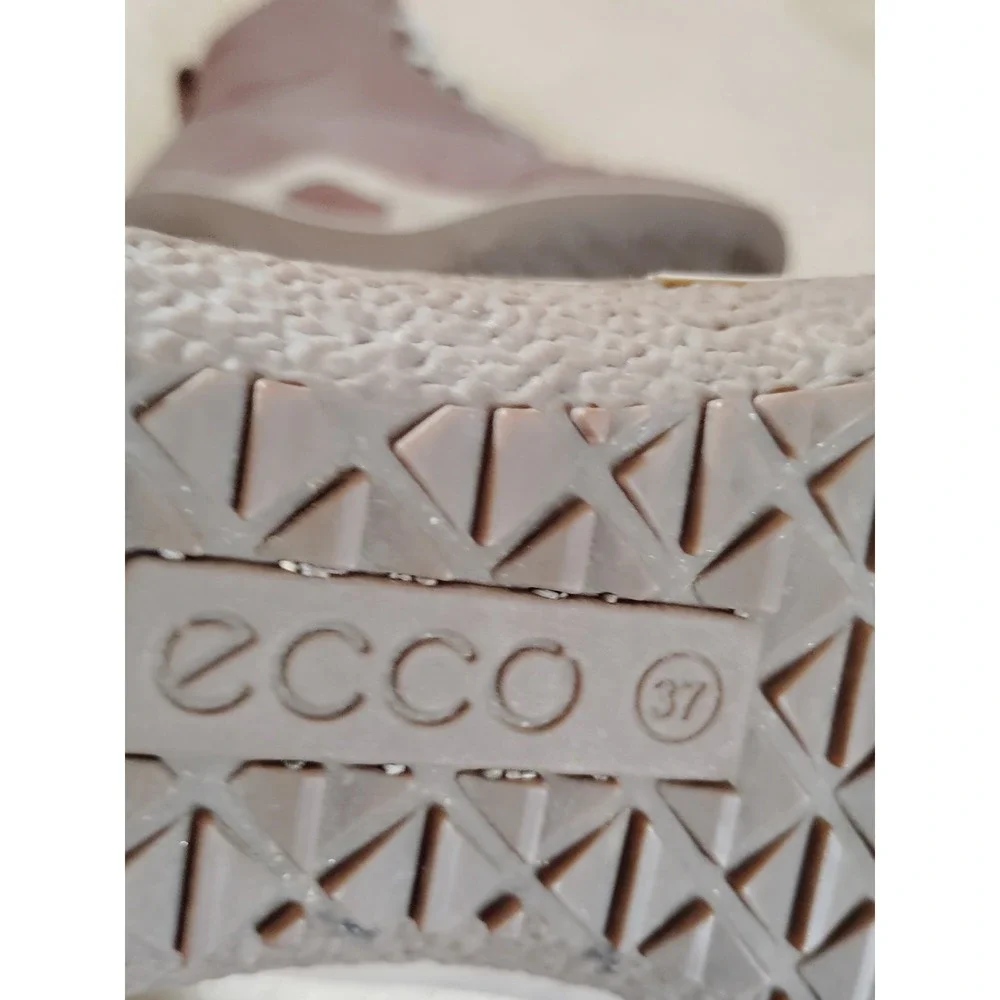 ECCO Track 6 Brown Leather Ankle Boots Lace‑Up‎ Comfort Women 6.5 / 37 Preppy
